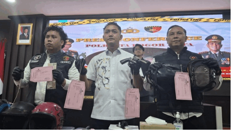 Polresta Bogor Ungkap Begal Berkedok Polisi, Sita Pistol Rakitan